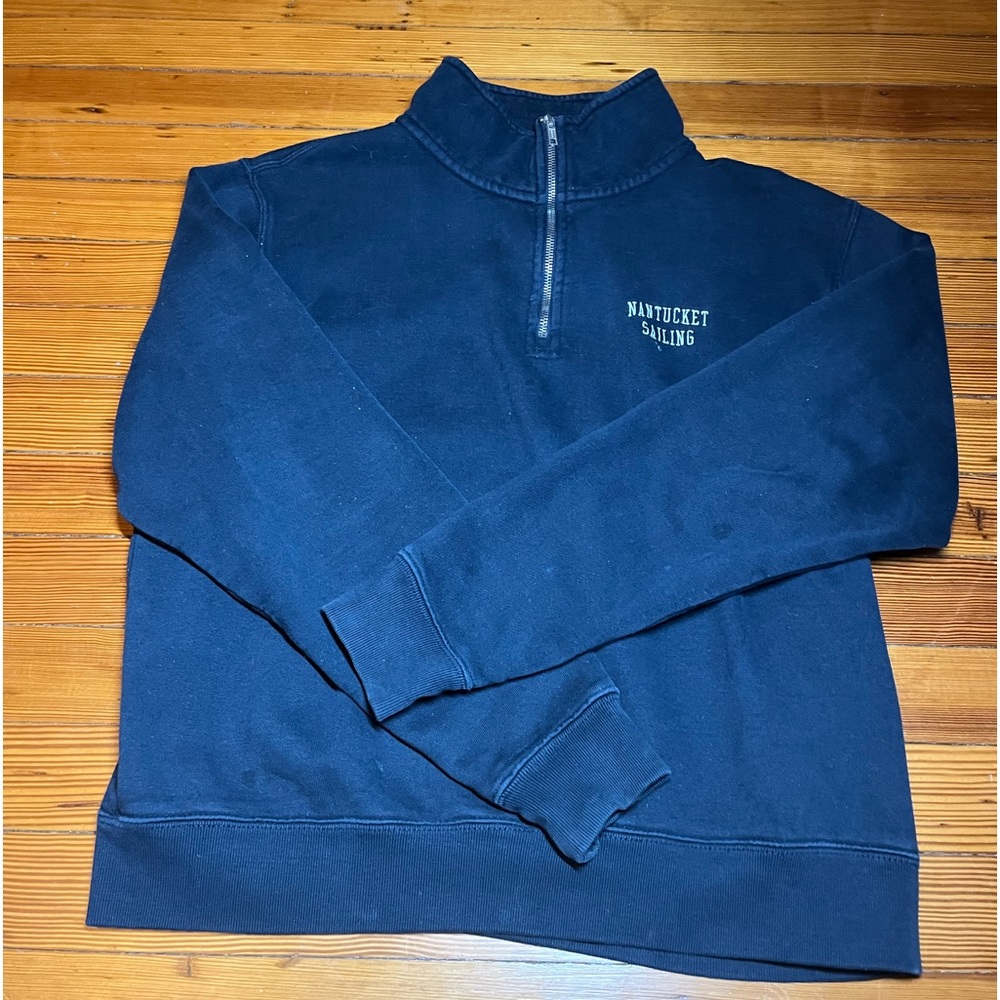 Brandy Melville Navy Blue Quarter Zip
